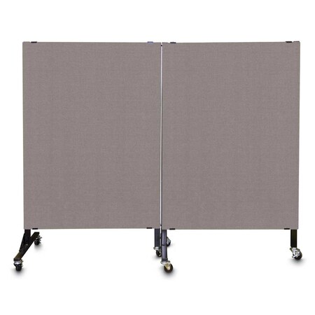 United Visual Products Enclosed Corkboard, 3 Door, 96"x48", 4" Fra UV3427-BRONZE-BLACK
